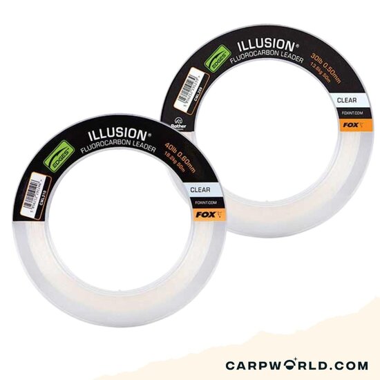 Fox Fox Illusion Fluorocarbon Leader Clear 50mt