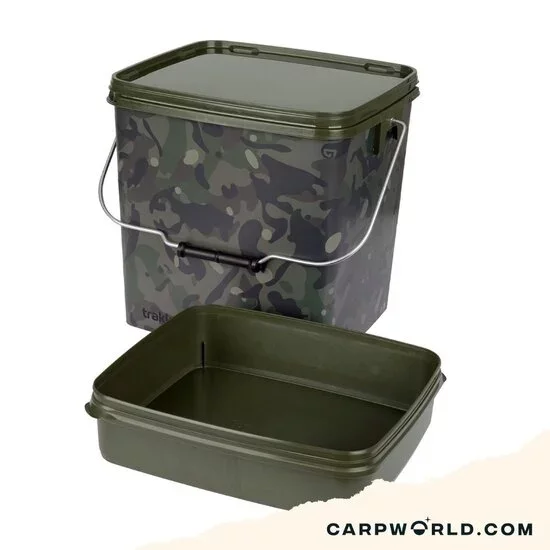Trakker Products Trakker 13 Ltr Camo Square Container inc Tray