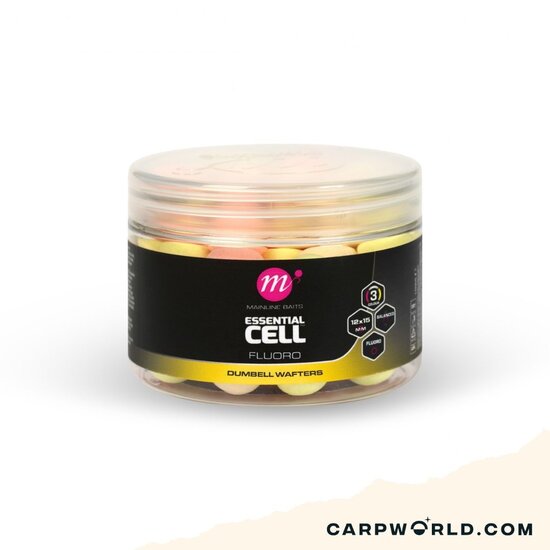 Mainline Mainline EssentialCell Fluoro Dumbell Wafters 12x15mm