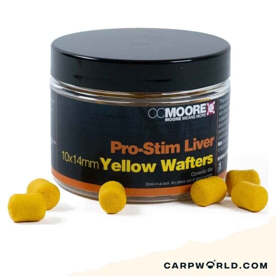 CCMoore CCMoore Pro Stim Liver Yellow Dumbell Wafter 10x14mm