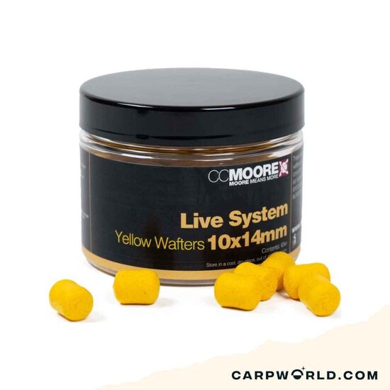 CCMoore CCMoore Live System Yellow Dumbell Wafter 10x14mm