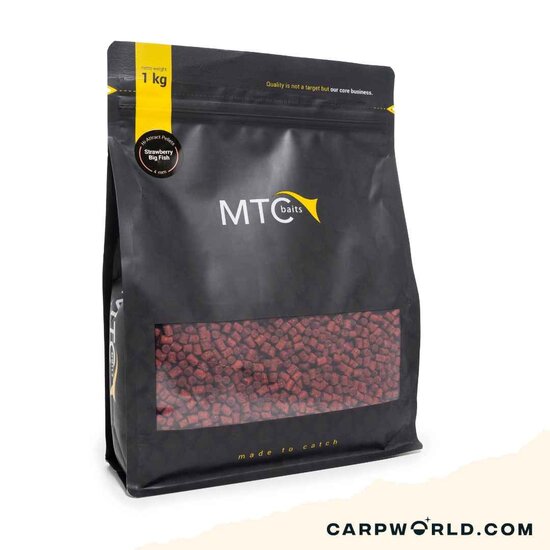 MTC Baits MTC Baits Hi-Attract Pellet 4mm Strawberry Big Fish 1kg