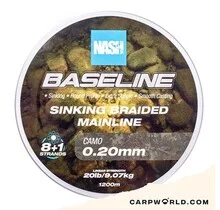 Nash Baseline Sinking Braid Camo 1200mt