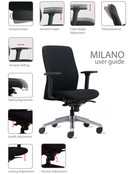 Ergonomische bureaustoel Milano