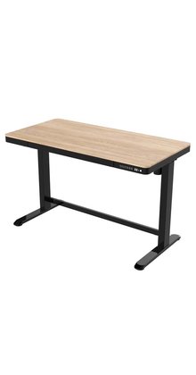 Zit Sta Bureau Home Office 120 x 60 cm - Zwart Eiken