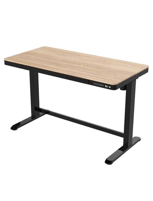 Zit Sta Bureau Home Office 120 x 60 cm - Zwart Eiken