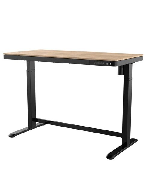 Zit Sta Bureau Home Office 120 x 60 cm - Zwart Eiken