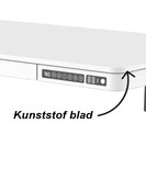 Zit Sta Bureau Home Office 120 x 60 cm - Wit