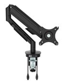 Monitorarm Enkel Zwart (incl USB poorten)