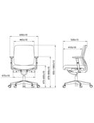 Ergonomische Bureaustoel Scalea Mesh Ergonomische Bureaustoel Scalea Mesh
