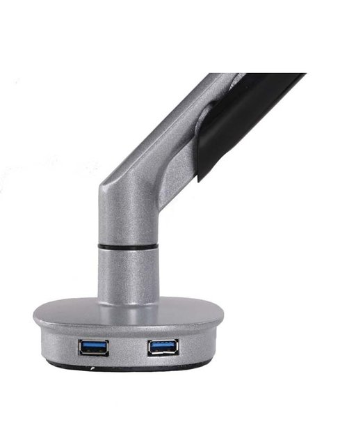 Monitorarm Enkel Grijs (incl USB poorten) Monitorarm Enkel Grijs (incl USB poorten)