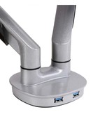 Monitorarm 2 schermen Grijs (inclusief USB poorten)