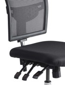 Kassastoel Netweave Rugleuning Aluminium - Laag Model