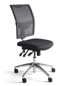 Kassastoel Netweave Rugleuning Aluminium - Laag Model