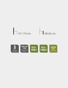 Kassastoel Netweave Rugleuning Aluminium - Laag Model