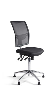 Kassastoel Netweave Rugleuning Aluminium - Hoog Model