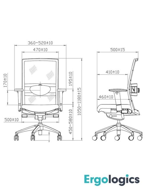 Ergonomische Bureaustoel Ergonet
