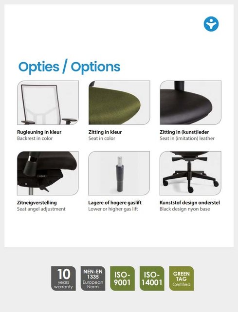 Ergonomische Bureaustoel Vitapro 450