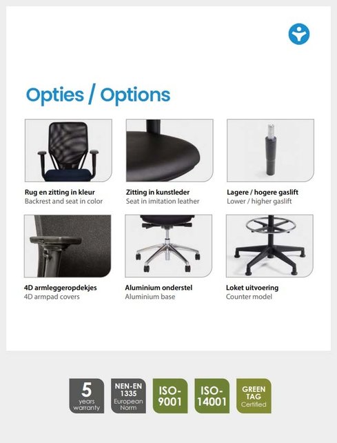 Ergonomische Bureaustoel Dynamic 300