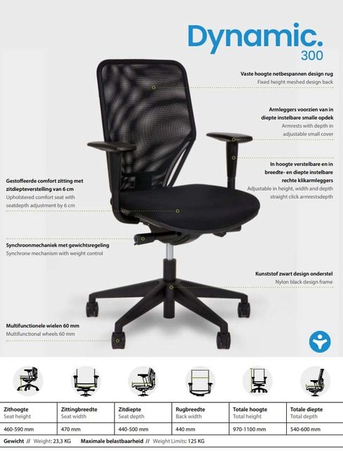 Ergonomische Bureaustoel Dynamic 300