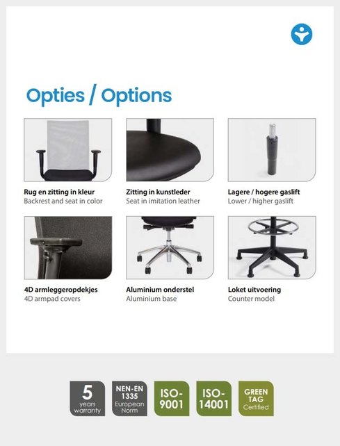 Ergonomische Bureaustoel Dynamic 350