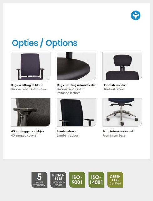 Ergonomische Bureaustoel Dynamic 400