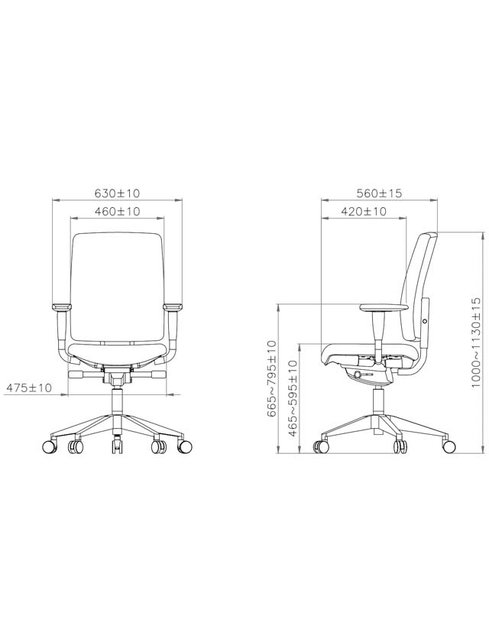 Ergonomische Bureaustoel Dynamic 400