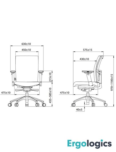 Ergonomische Bureaustoel Vitapro 600