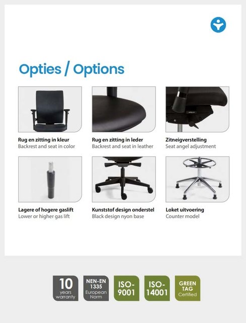 Ergonomische Bureaustoel Vitapro 600