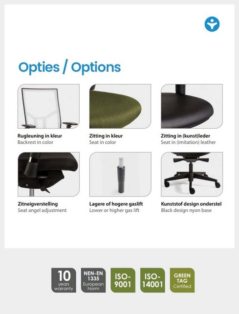 Ergonomische Bureaustoel Vitapro 550