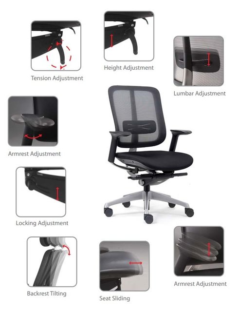 Euroseats Zoom Bureaustoel - NEN 1335