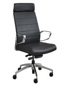 Lederen bureaustoel Florence - Zwart