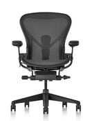 Herman Miller Aeron Graphite Zwart, Maat C