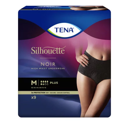 TENA Silhouette Plus High Waist Noir Medium of Large