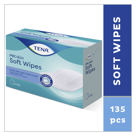 TENA Soft Wipe doekjes. 135 stuks