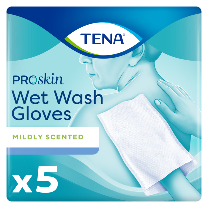 TENA Wet Wash Glove mildly scented 5 of 8 stuks