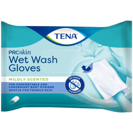 TENA Wet Wash Glove mildly scented 5 of 8 stuks