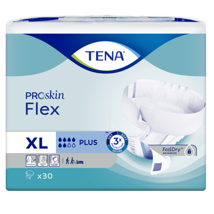 TENA Flex Plus ProSkin (S/ M/ L/ XL). 30 stuks.