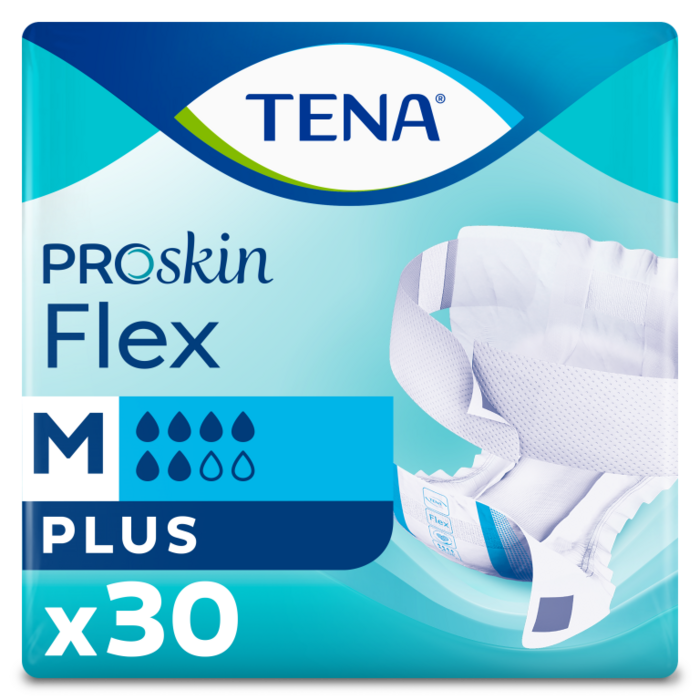 TENA Flex Plus ProSkin (S/ M/ L/ XL). 30 stuks.