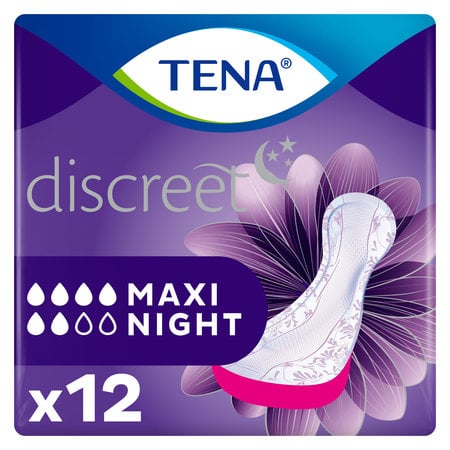 TENA Discreet Maxi Night verbanden 12 stuks