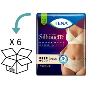6 pakken Silhouette Classic Plus Crème Hoge Taille (M/ L) (nieuw)