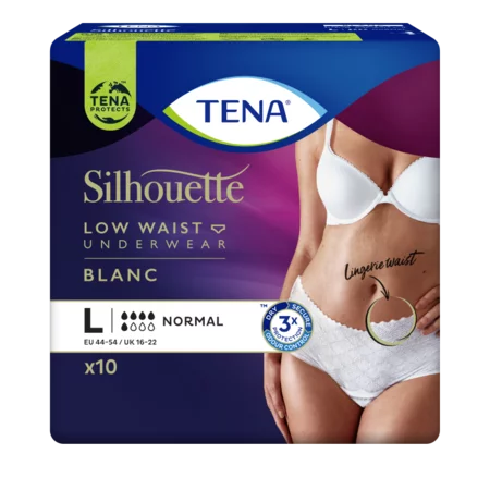 TENA Silhouette Normal Low Waist Blanc  (M/ L) - 6 pakken