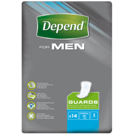 Depend for Men Guards | 10 pakken | 140 stuks