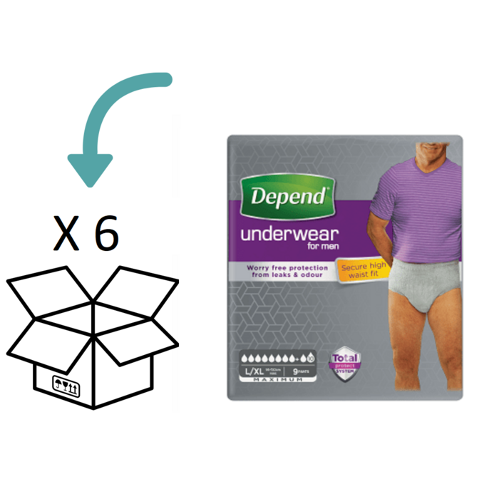 Depend Pants voor Mannen Maximum L/ XL