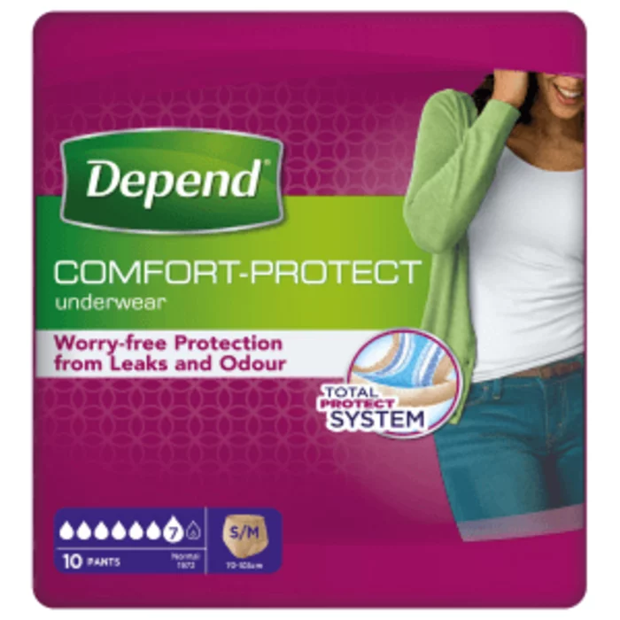 Depend Pants voor Vrouwen Normal S/ M   |6  pakken | 60  stuks