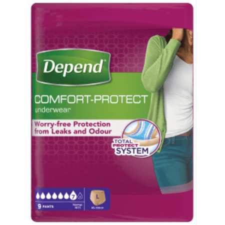Depend Pants voor Vrouwen Normal Large   |6  pakken | 54  stuks