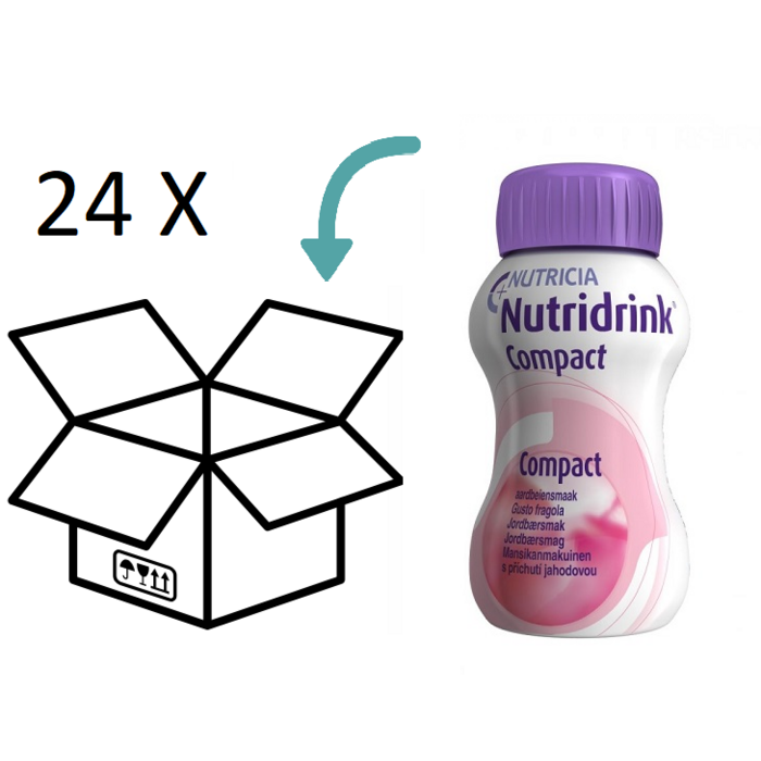 Nutridrink Compact Aardbei 24 x 125ml