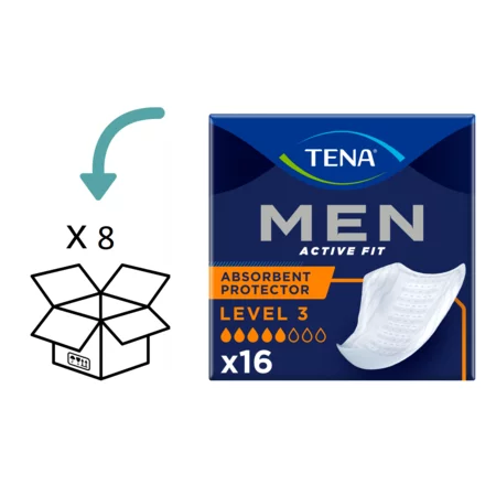 TENA Men Active Fit Level 3  - 8 pakken - 128 stuks