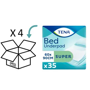 TENA Bed Super 60x90 cm 35 stuks - 4 pakken
