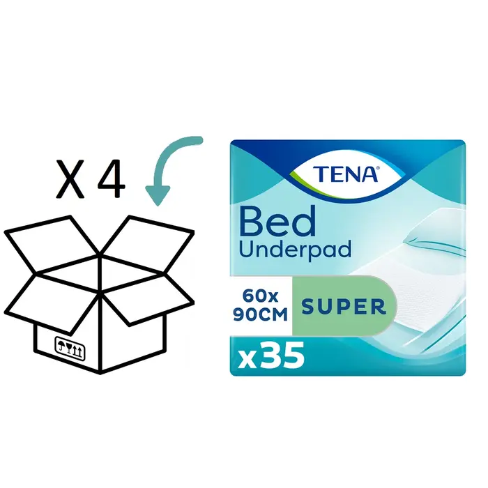 TENA Bed Super 60x90 cm 35 stuks - 4 pakken